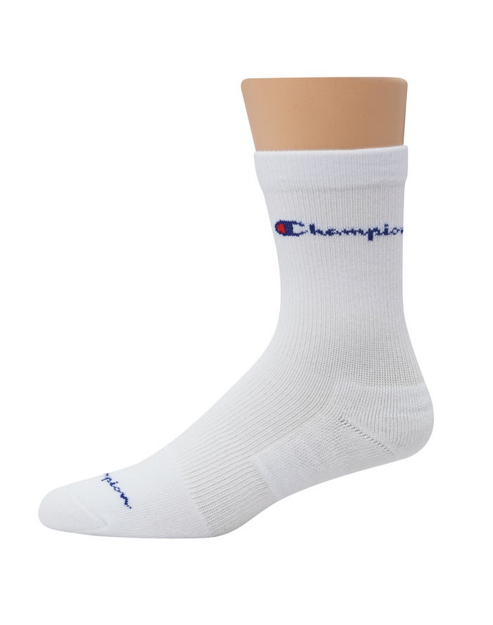 Champion Compression Mid-Crew 3-Pairs Erkek Çorap Beyaz ( UFTYSR157 )